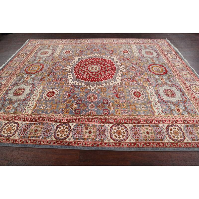Geometric Khotan Oriental Home Decor Area Rug Wool Hand-knotted Carpet - 8'2" x 9'7"