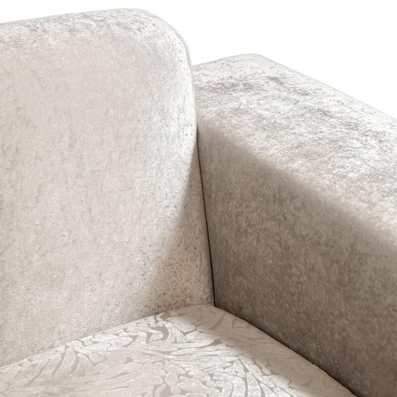 Furniture of America Maxine Glam Solid Wood Loveseat with Accent Pillows