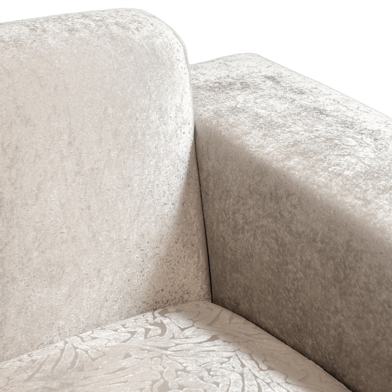 Furniture of America Maxine Glam Solid Wood Sofa with Accent Pillows