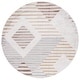 preview thumbnail 13 of 13, SAFAVIEH Palma Annushka Mid-Century Modern Rug 5'3" Round - Beige/Light Grey - Round