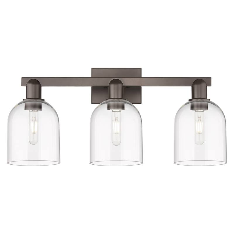 Innovations Lighting Endless Possibilities Arcadia - Bella - 3 Light 25" Bath Vanity Light - Clear/Oil Rubbed Bronze