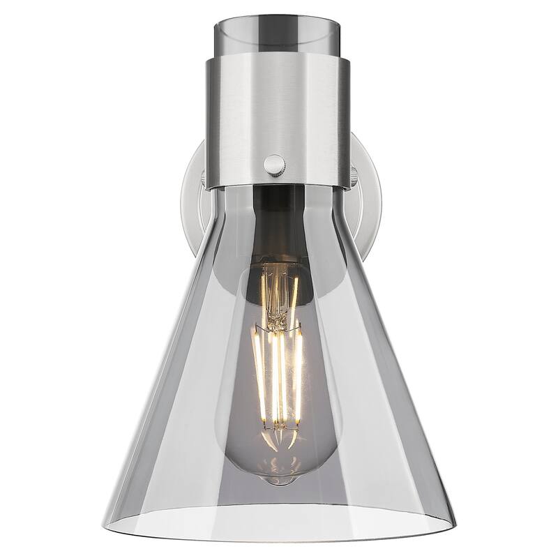 Innovations Lighting 464-1W-G464C-7SM Lawton Cone 9" Tall Bathroom