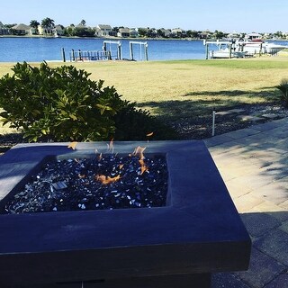 Dakota Outdoor Square Fire Pit  by Christopher Knight Home