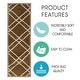 preview thumbnail 3 of 43, SUSSEXHOME Vintage Collection Stair Treads Polypropylene 9"x28"