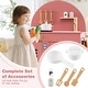preview thumbnail 17 of 28, Costway Play Kitchen for Kids with Stoves Faucet Sink Microwave Oven - See Details