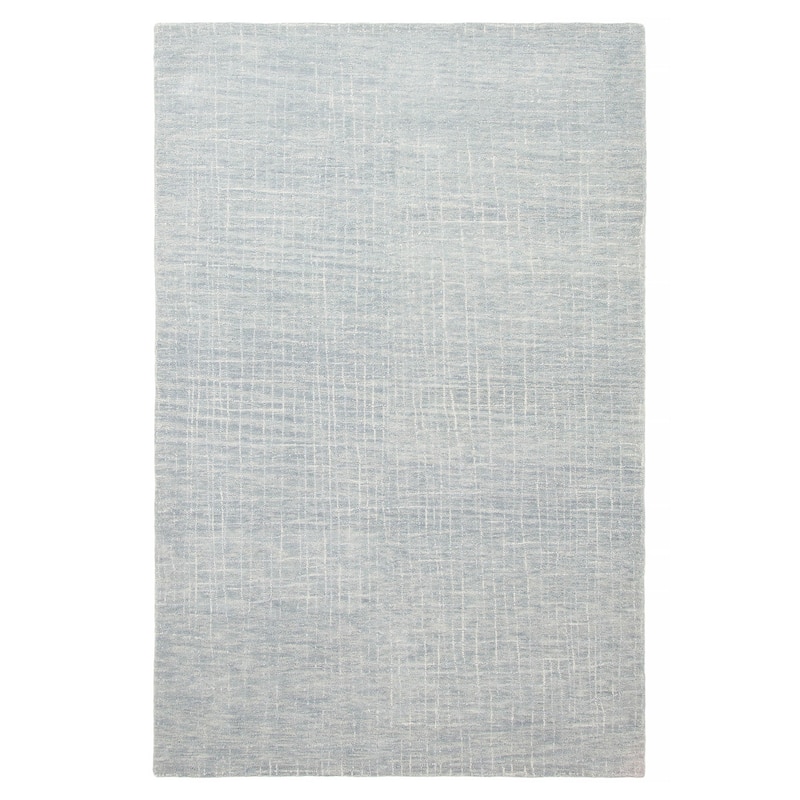 ECARPETGALLERY Hand Tufted Timeless Turquoise Wool Rug - 5'2 x 8'0 - Turquoise - 5'2 x 8'0