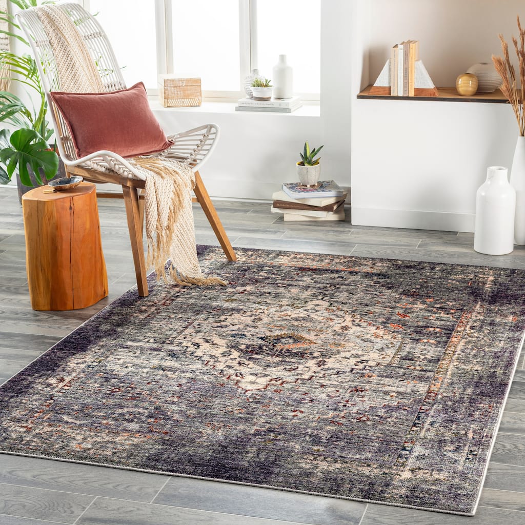 Livabliss Jefferson Vintage Medallion Area Rug