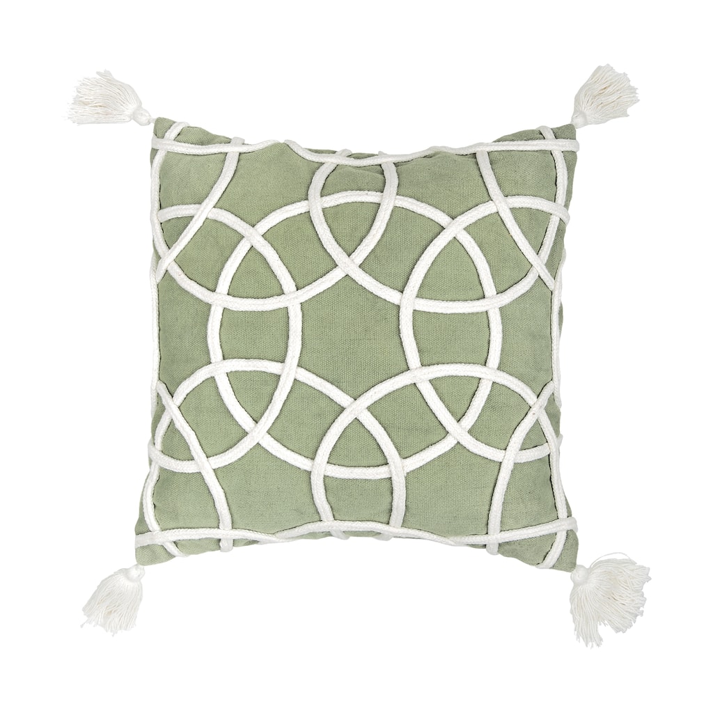 18" x 18" Lily Sage Geometric Throw Pillow