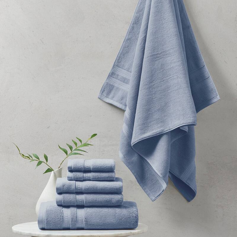 Cotton Feather Touch Antimicrobial Towel 6 Piece Set