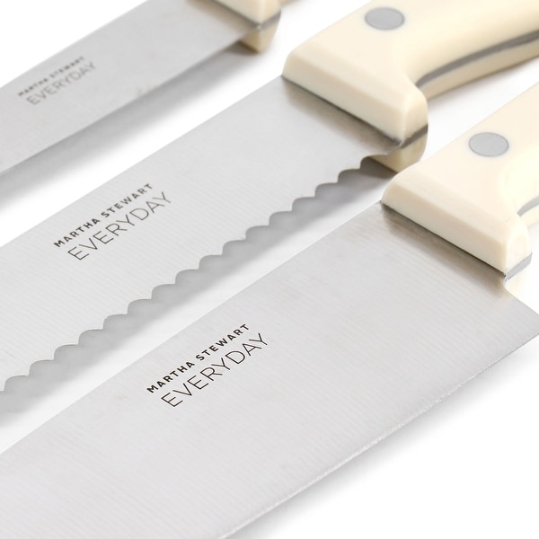 Martha Stewart Everyday 14 Piece Stainless Steel Cutlery and Wood