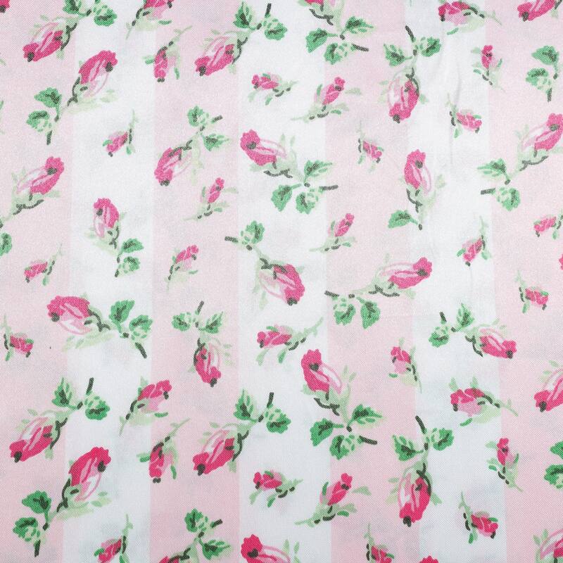 Betsey Johnson Rose Stripe Reversible Pink Duvet Cover Set