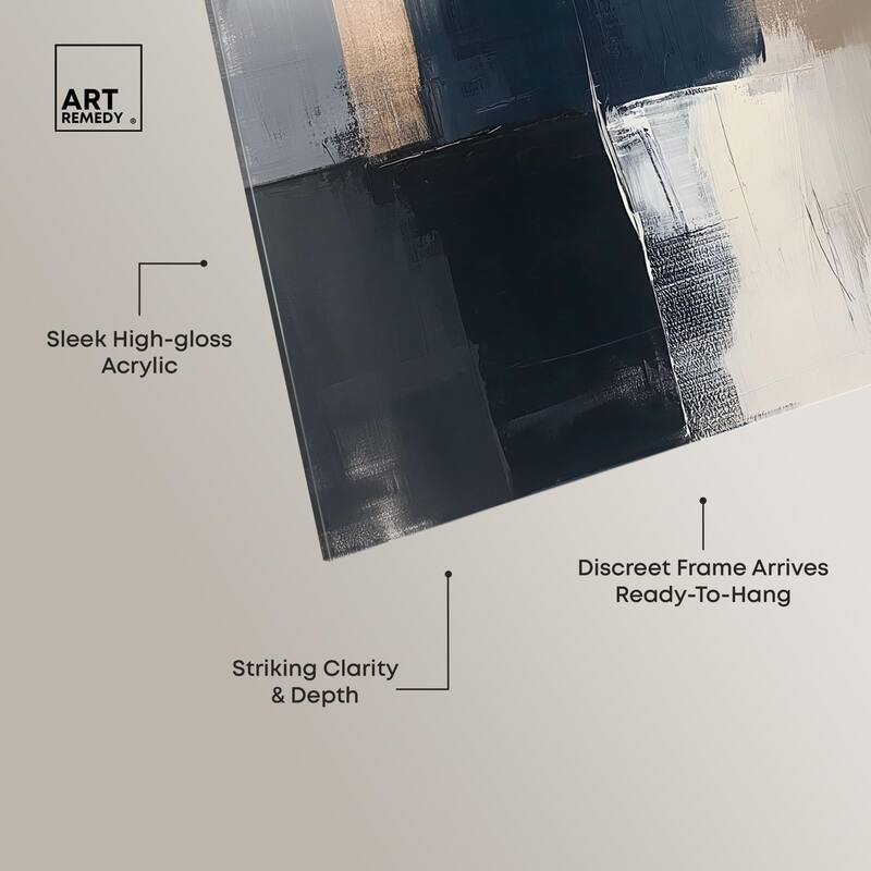 Blue Mood Depth III Acrylic by Art Remedy, Ready to Hang