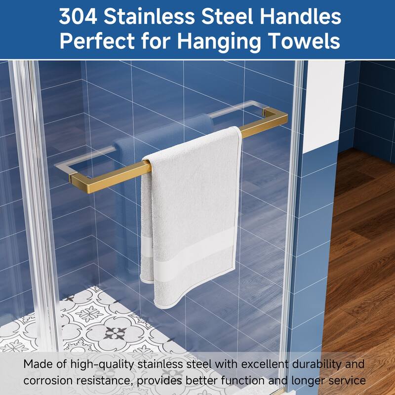 59 in. W x 72 in. H Sliding Frameless Shower Door with Tempered Glass - 59" x 72"