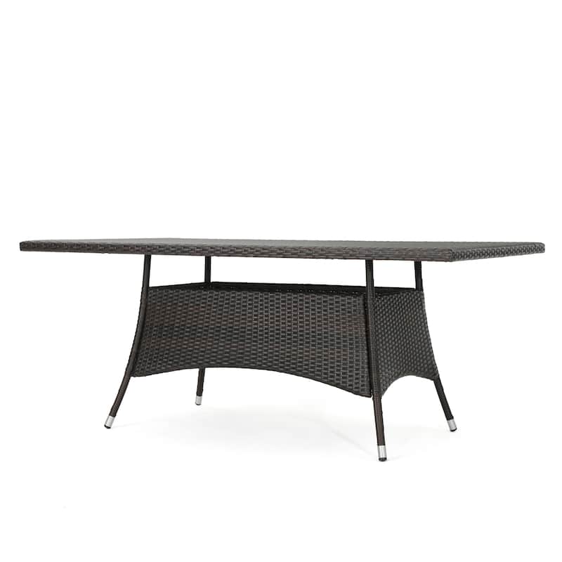 Corsica Outdoor Wicker Rectangle Dining Table (ONLY) by Christopher Knight Home - 69.00"L x 38.00"W x 28.50"H