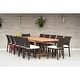 preview thumbnail 2 of 20, Amazonia Camille FSC Certified Wood Outdoor Patio Dining Set