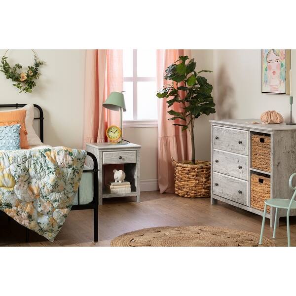 South Shore Cotton Candy 3 Drawer Dresser With 2 Baskets Overstock 25686234
