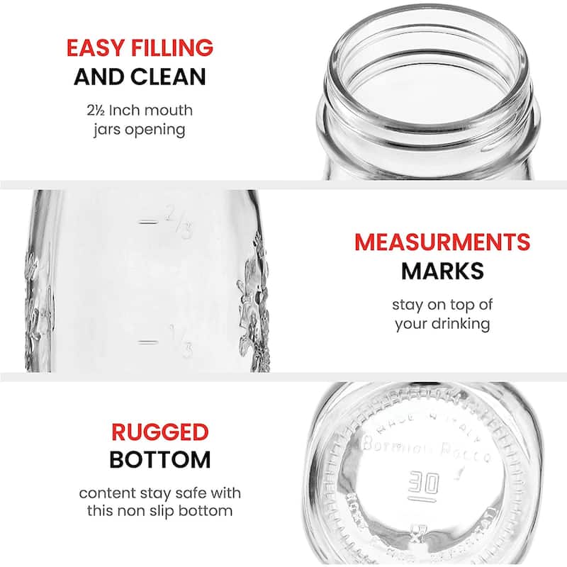 Bormioli Rocco Set of 12 Quattro Stagioni Canning Bottles
