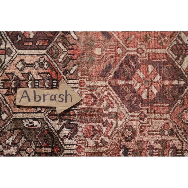 Garden Design Bakhtiari Persian Vintage Rug Hand-Knotted Wool Carpet - 6'9"x 9'11"