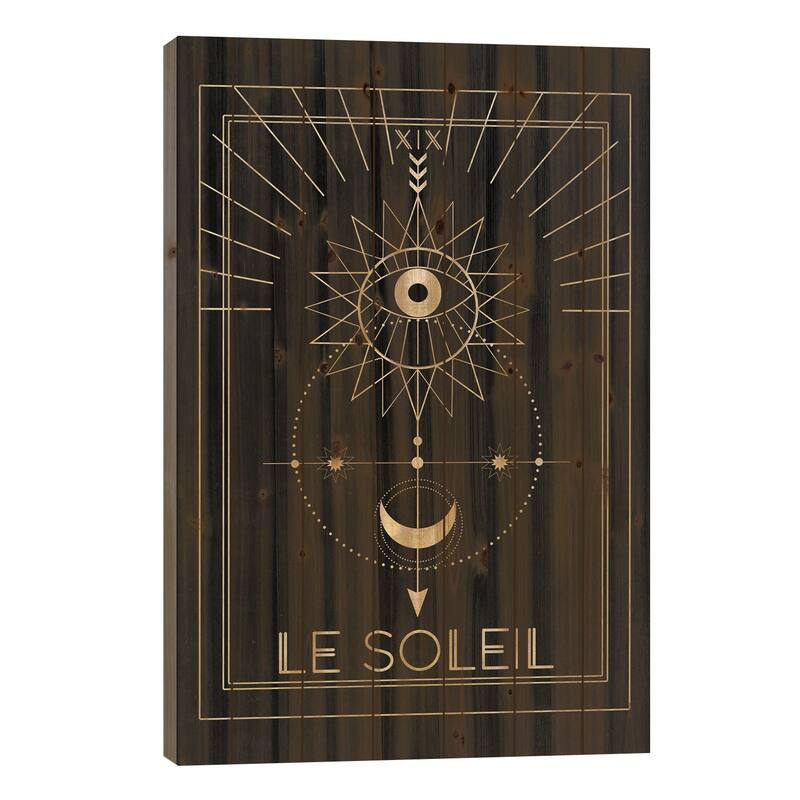 Le Soleil Print On Wood by Emanuela Carratoni - Multi-Color - 26x18x1.5