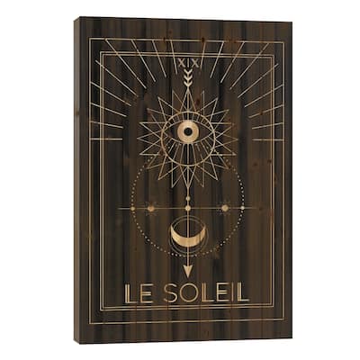 Le Soleil Print On Wood by Emanuela Carratoni - Multi-Color