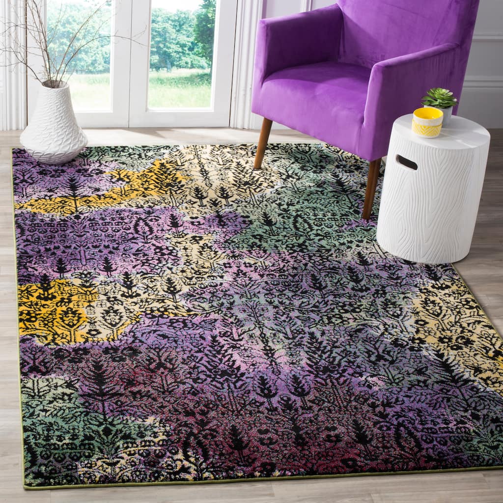 SAFAVIEH Watercolor Isabel Modern Abstract Rug