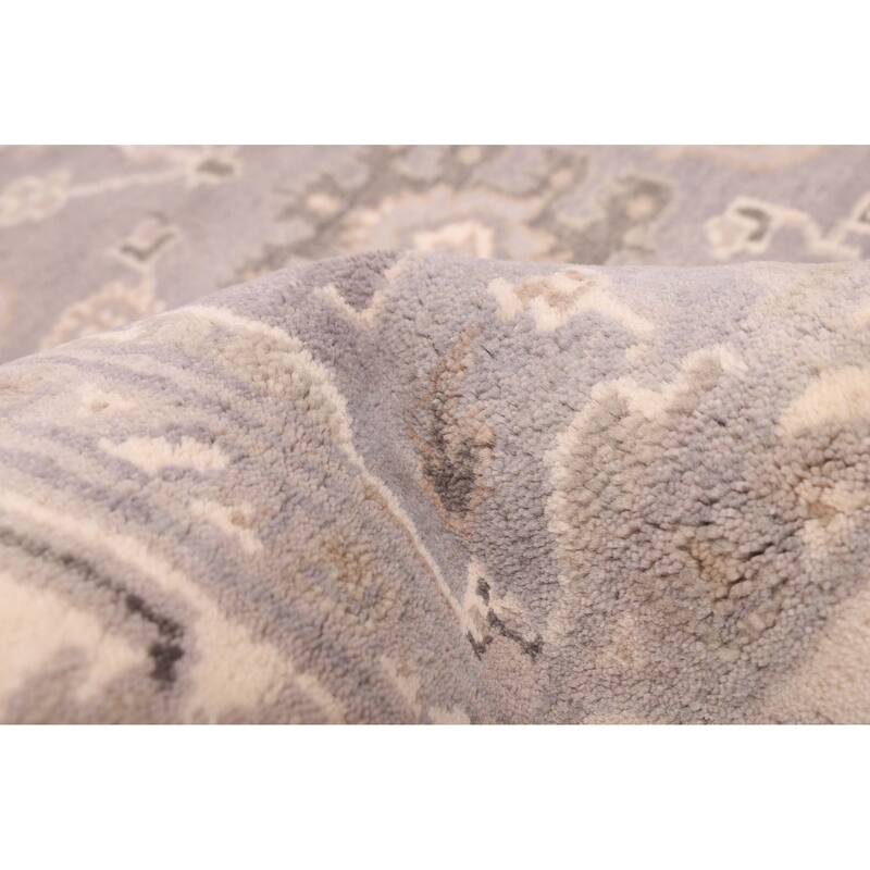 ECARPETGALLERY Hand-knotted Royal Oushak Grey Wool Rug - 5'0 x 8'0
