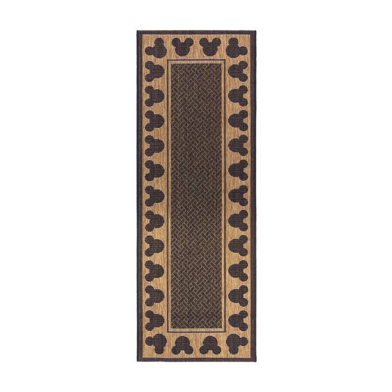 Disney Mickey Mouse Studio Modern Classic UV Protected Polypropylene Flatweave Indoor/ Outdoor Area Rug Collection