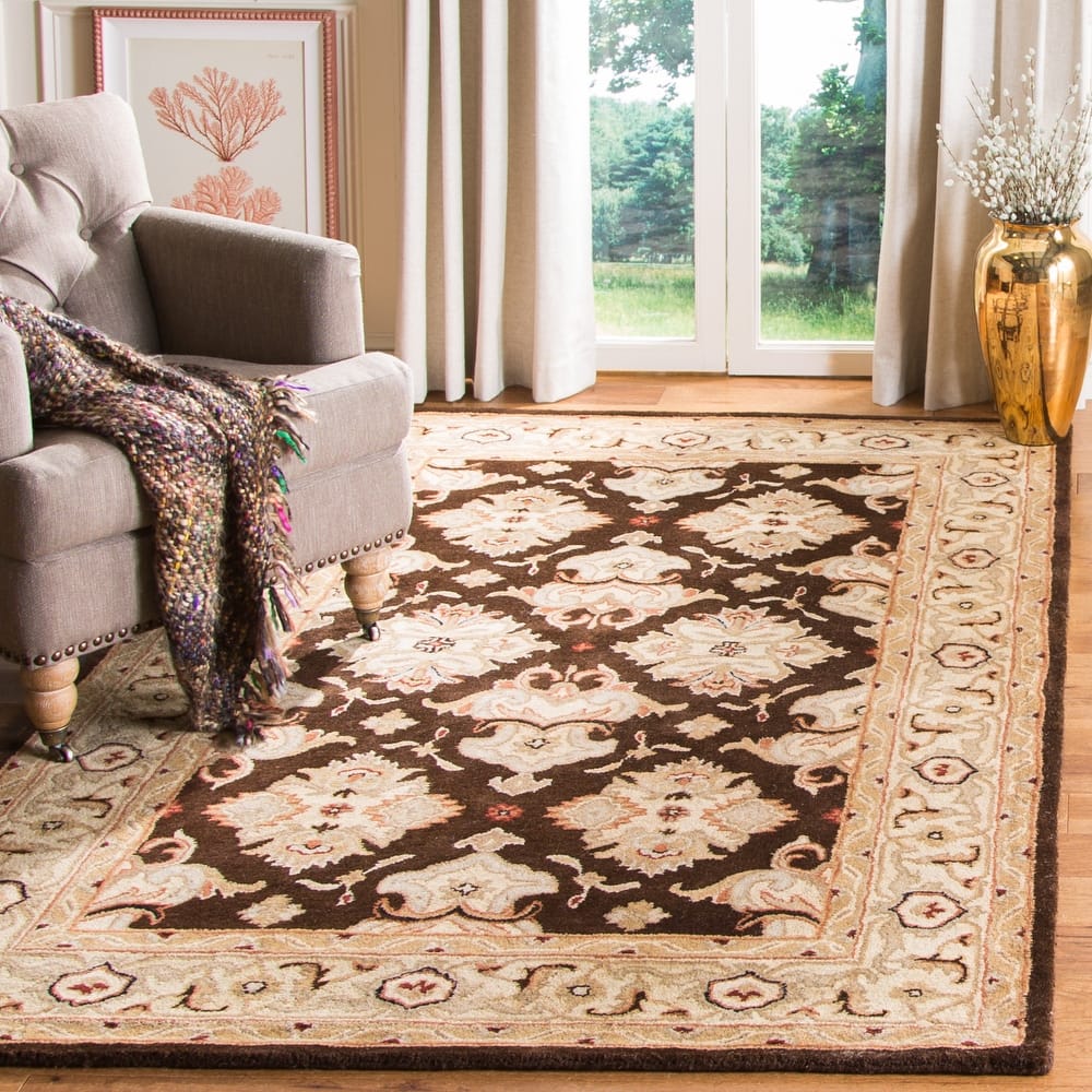 SAFAVIEH Handmade Heritage Ogee Dot Traditional Oriental Wool Rug