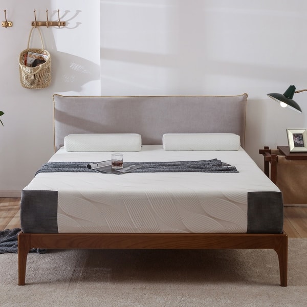slide 1 of 37, 10 inch Gel Memory Foam Mattress in a Box, Medium Spring Mattress/Pressure Relieving/Motion Isolating Beige - Full