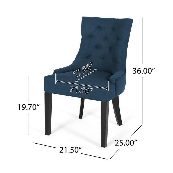 Cheney Contemporary Tufted Dining Chairs (Set of 2) by Christopher