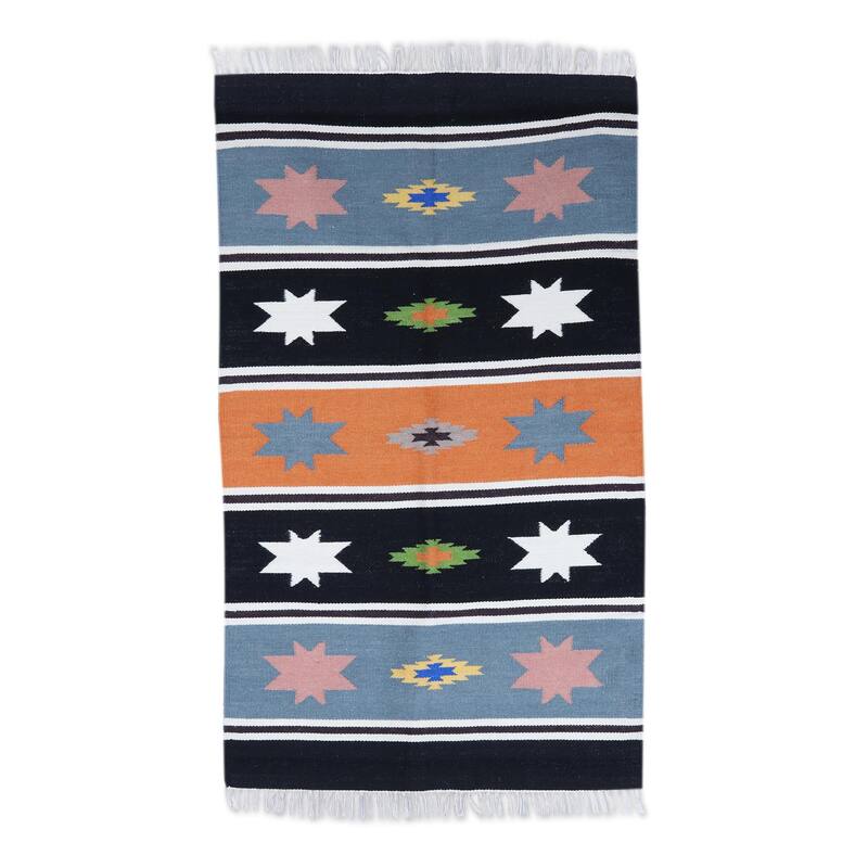 Novica Handmade Fireworks In The Sky Hand-Woven Wool Area Rug (3 X 5) - 3' x 5'