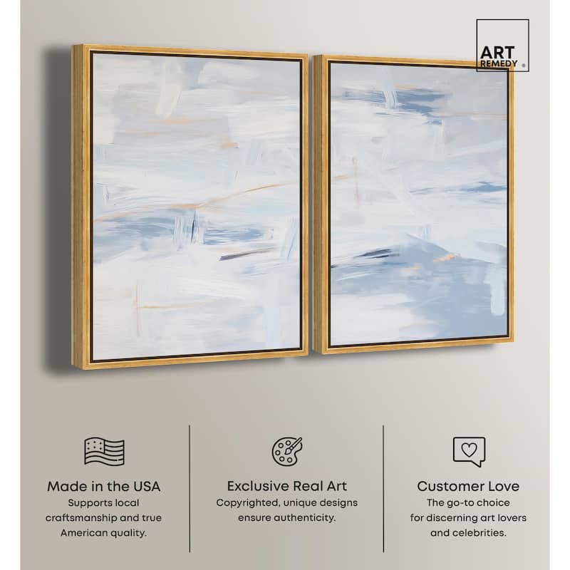 Frozen in Time I Canvas Set of 2 by Art Remedy
