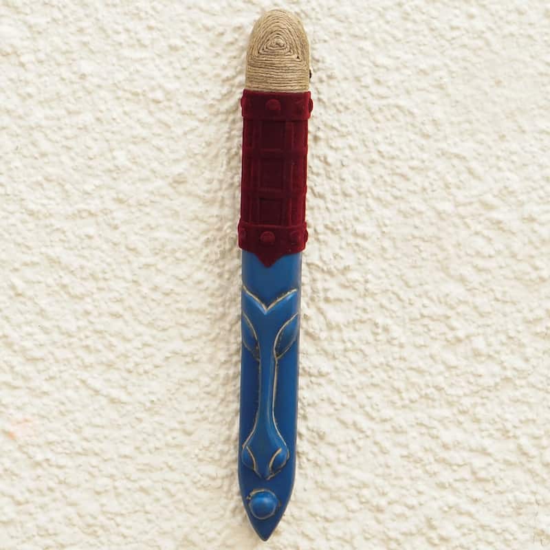 Novica Handmade Sarkin Kofar Gabas African Wood Mask