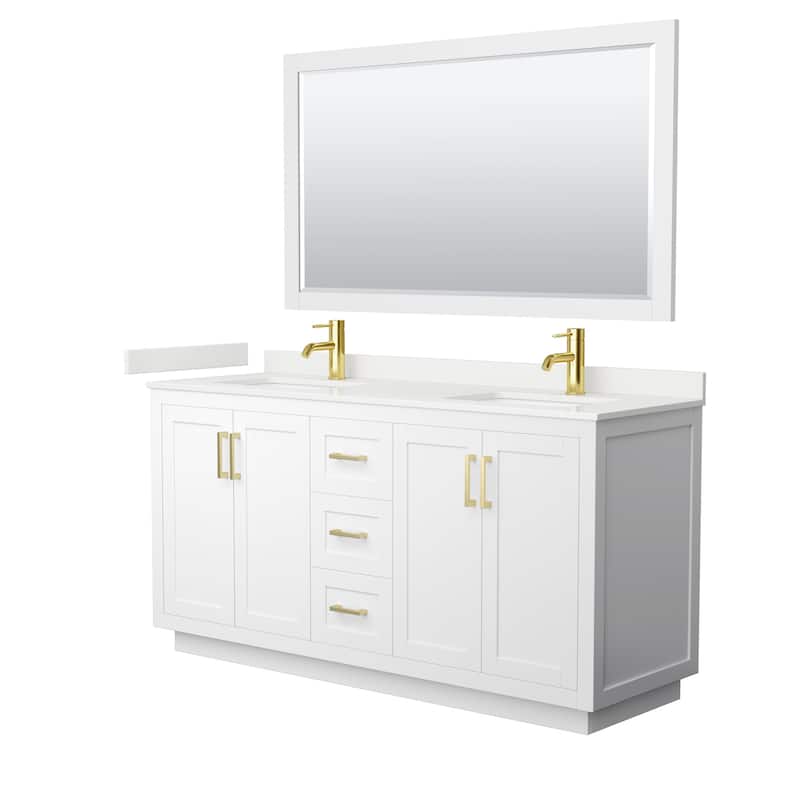 Wyndham Collection WCF292966D-QTZ-UNSM58 Miranda 66" Free Standing