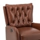 preview thumbnail 13 of 45, Jordano Genuine Leather Recliner with Metal Base by HULALA HOME