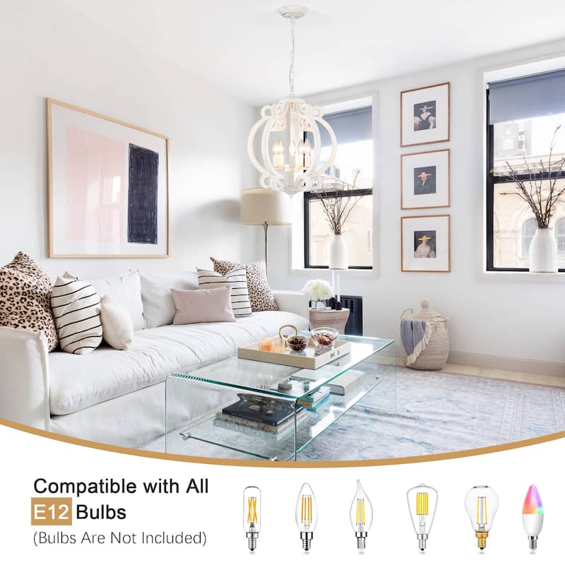 5-Light Candlestick Vintage Hanging Linear Chandelier Lighting Island Chandelier for Kitchen Island