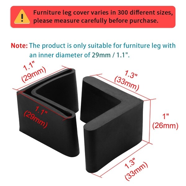 Rubber furniture legs deals