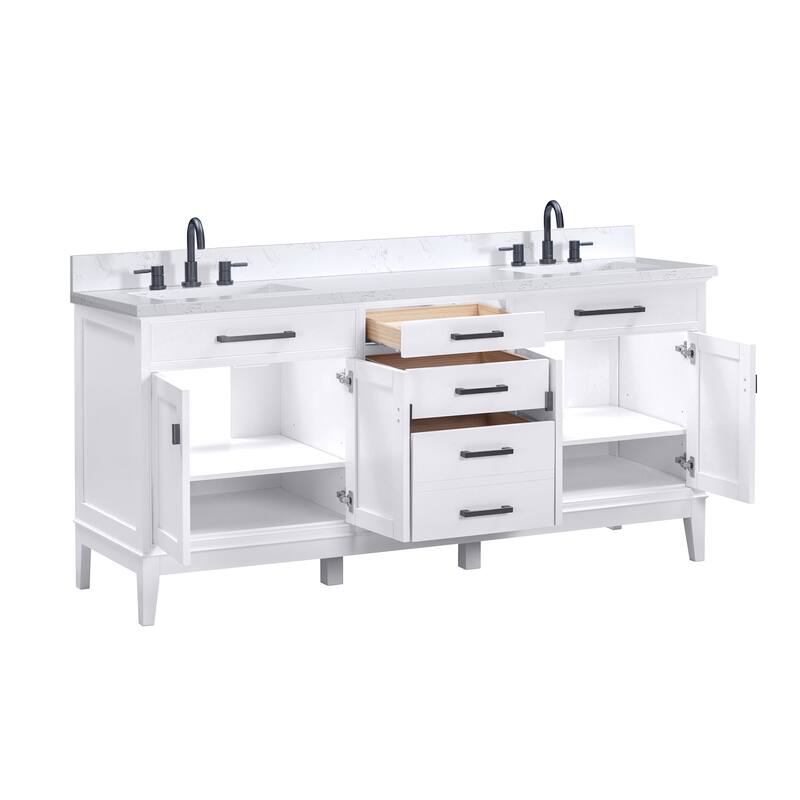 Avanity MADISON-VS73-E Madison 72" Free Standing Double Basin Vanity