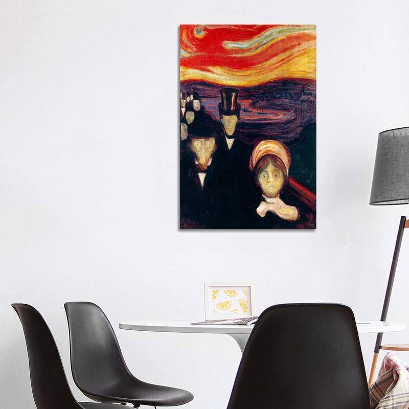 iCanvas "Anxiety, 1894" by Edvard Munch Canvas Print - 40x26x1.5