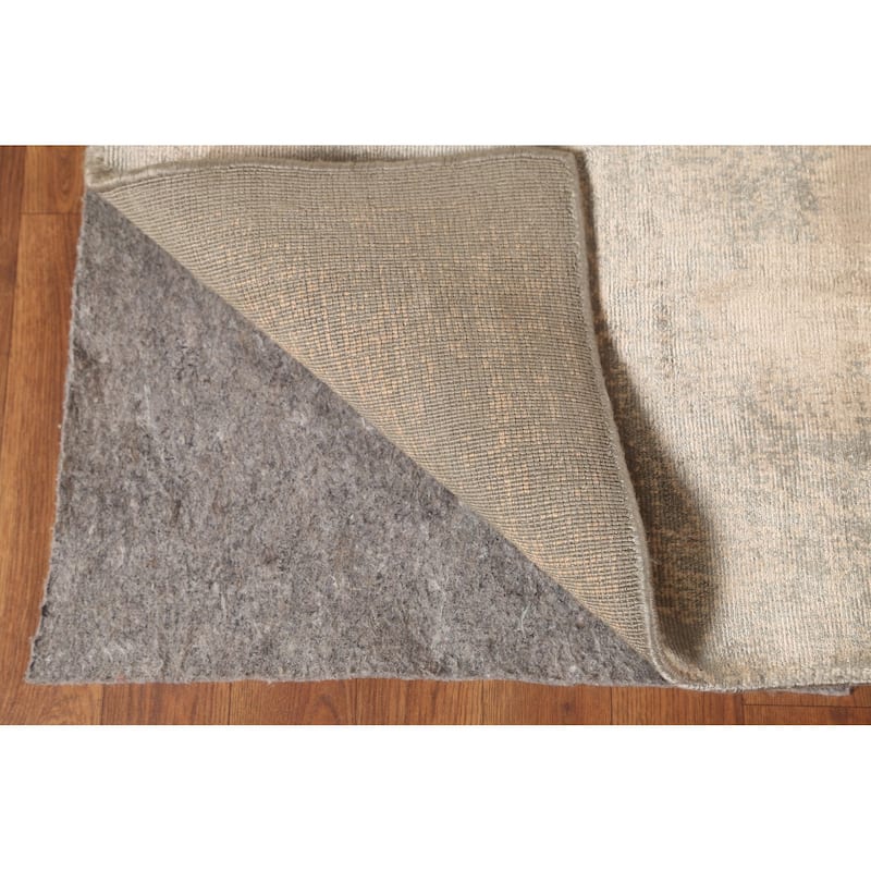 Contemporary / Modern Area Rug Hand-Knotted Abstract Wool Carpet - 5'7"x 7'10"
