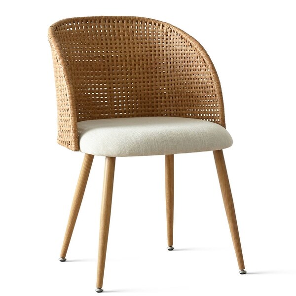 Rattan Upholstered Side Chair (Set of 2) - Bed Bath & Beyond