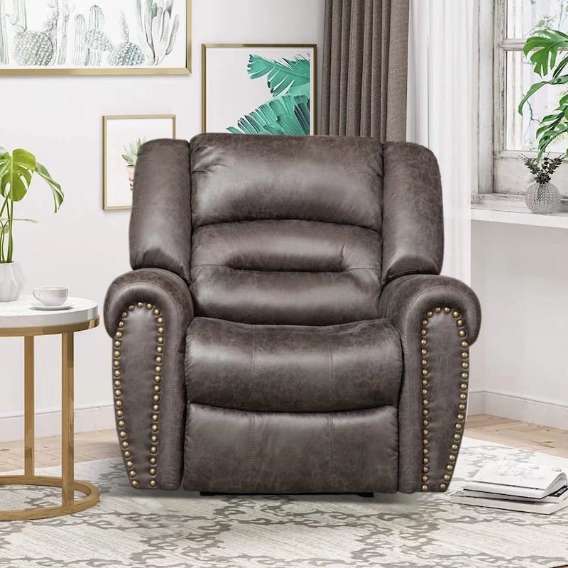 Ebello Classic Single Sofa Home Theater Recliner Seating With USB Port