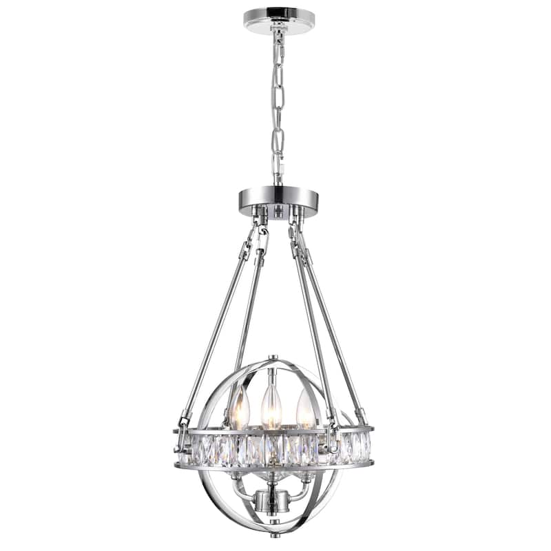 Arkansas 3 Light Mini Chandelier With Chrome Finish