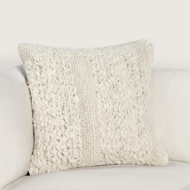 Villa by Classic Home Sinclair 22" Hand Woven Throw Pillow