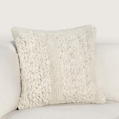 Villa by Classic Home Sinclair 22" Hand Woven Throw Pillow