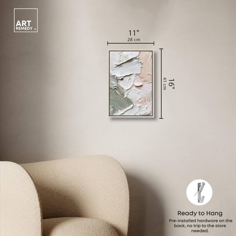 Creamy Contours I Canvas by Art Remedy