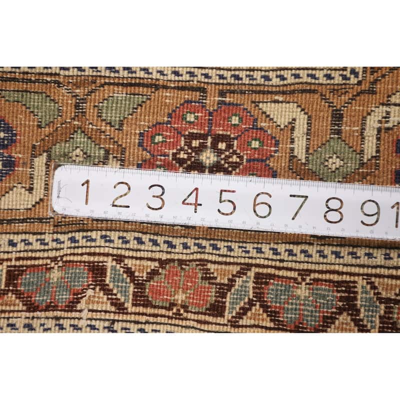 Geometric Anatolian Turkish Vintage Area Rug Handmade Wool Carpet - 6'7" X 9'8"