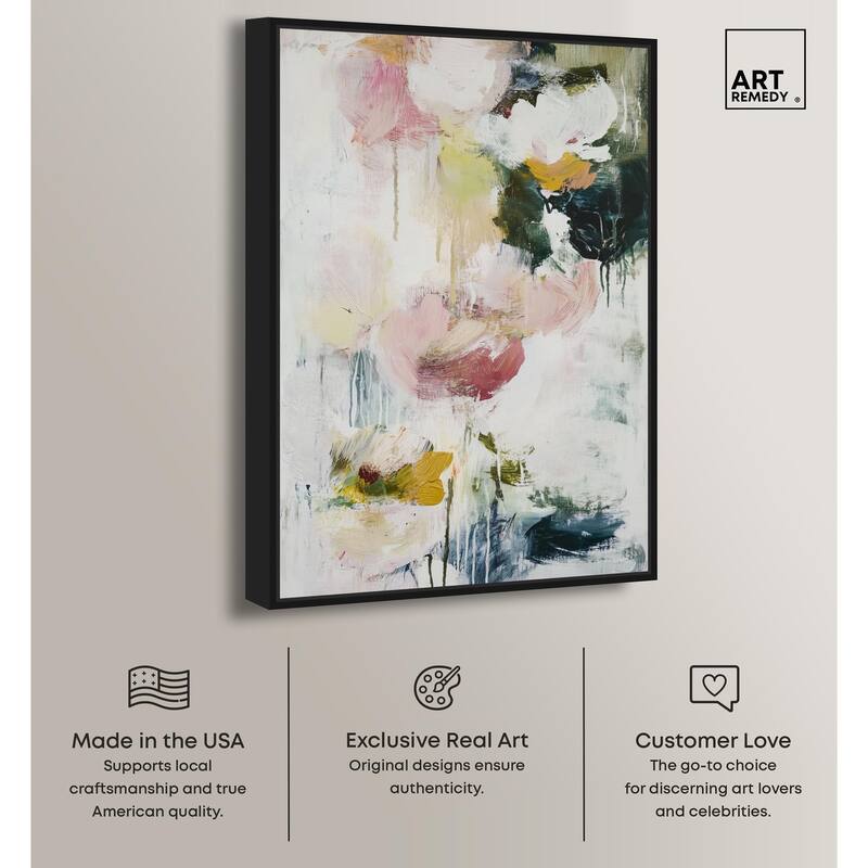 Dripping Colors IV Canvas by Art Remedy