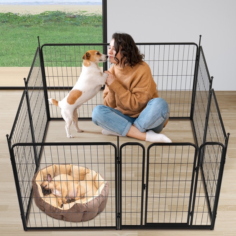 Outdoor Metal Pet Fence for RV, Camping & Yard - 32 x 27 in. (H x W)