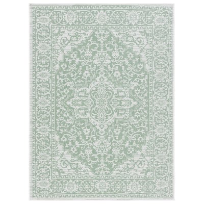 SAFAVIEH Bermuda George Geometric Indoor/Outdoor Waterproof Rug